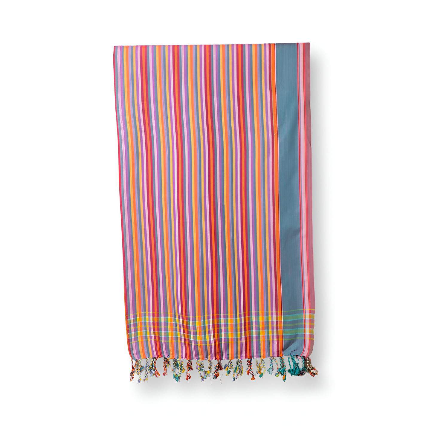 Kikoy - Pink & Pink Stipes - 100% Pure Cotton