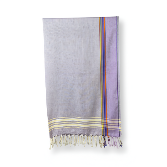 Kikoy - Light Purple & Purple - 100% Pure Cotton