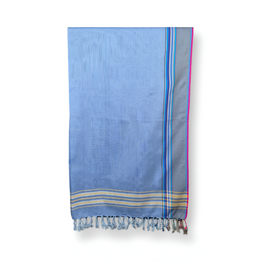 Kikoy - River Blue & Blue - 100% Pure Cotton